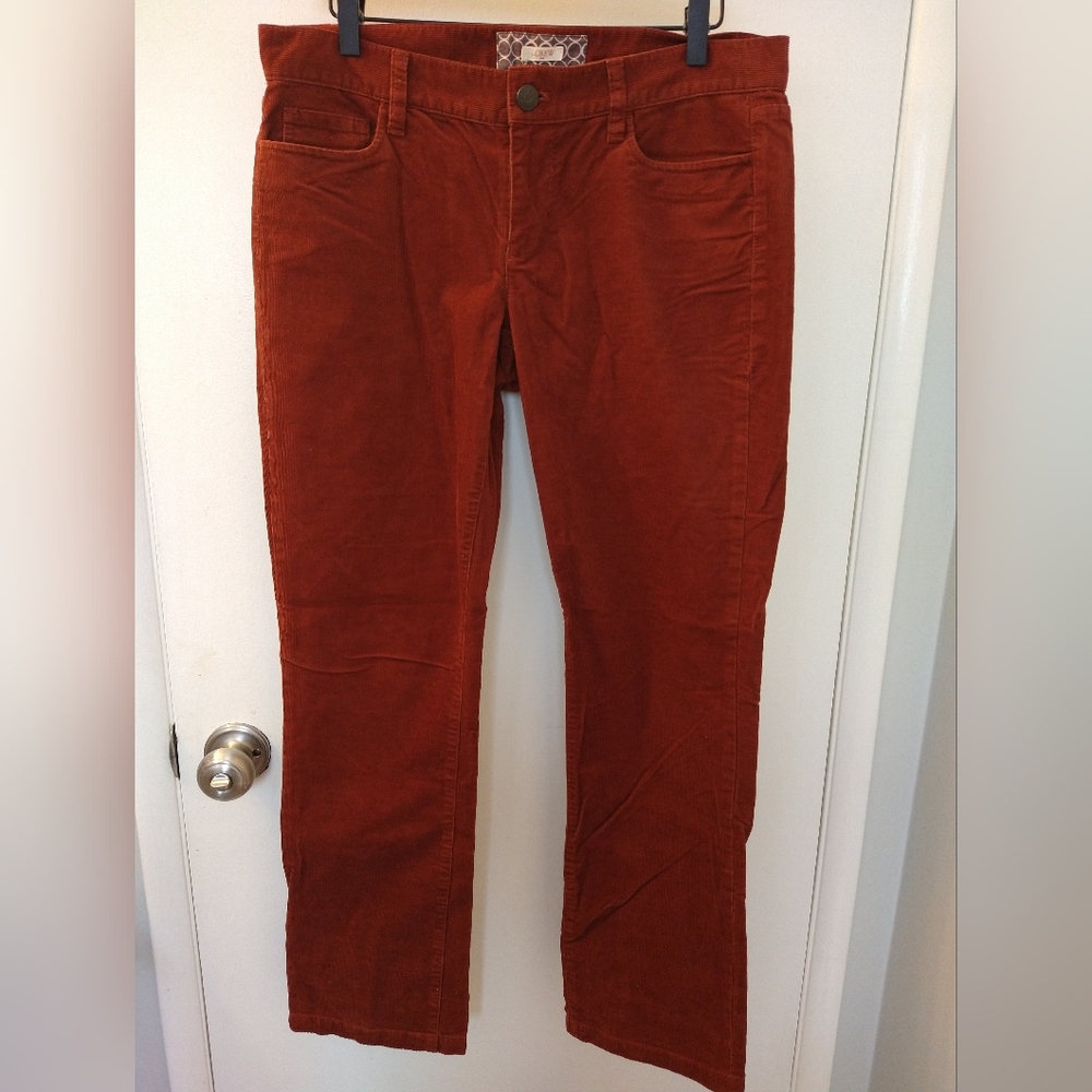 corduroy straight leg mid-rise pants J crew 31 s